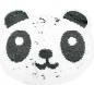 Preview: Applikation - Wendepailletten - Panda - Multi - Aufnäher
